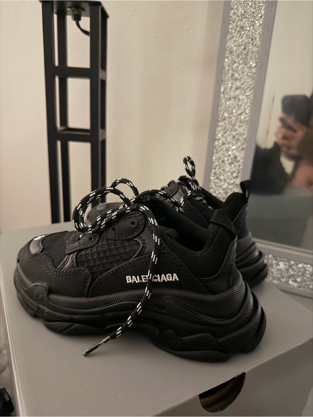 Balenciaga Triple S Black Kids Sneakers